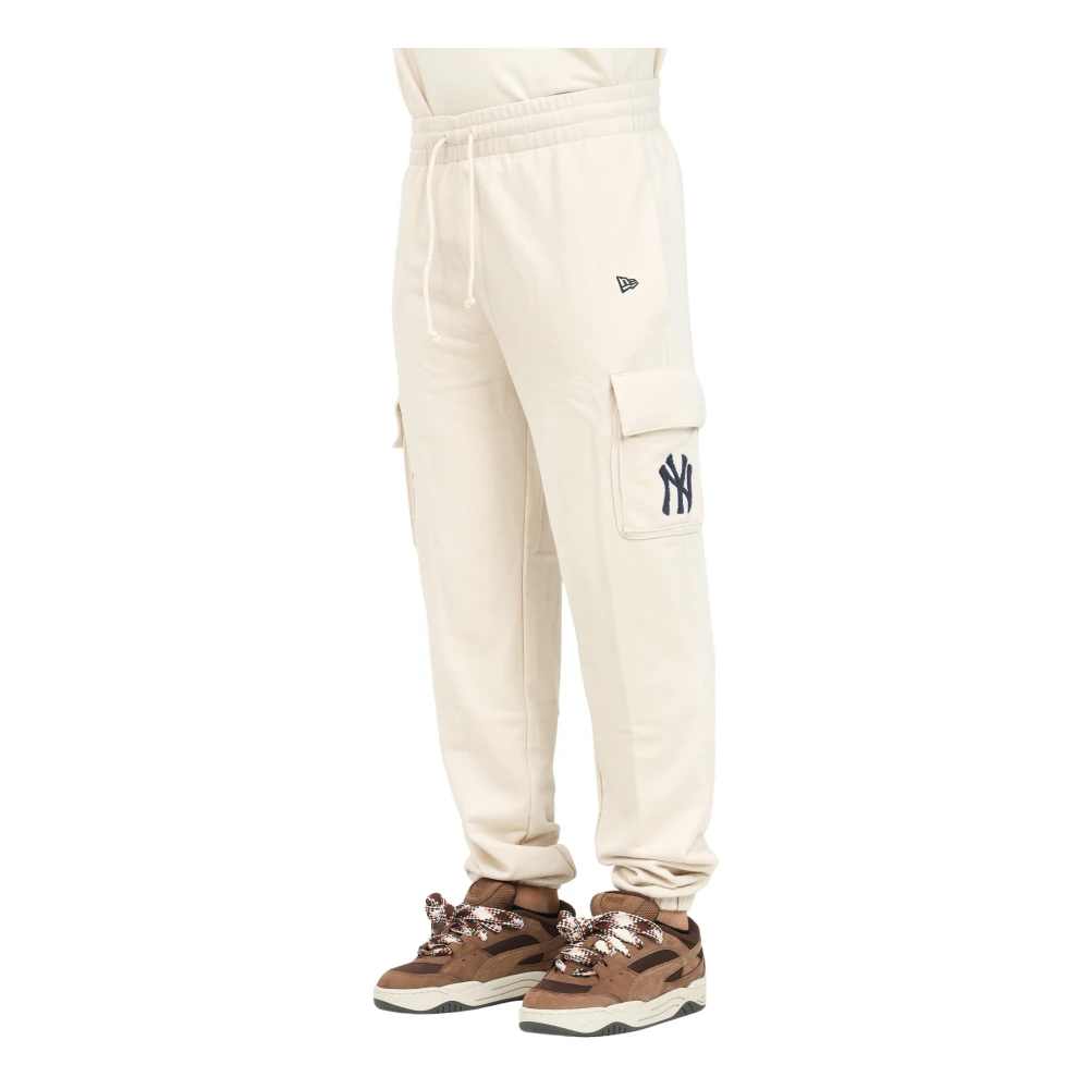 New era Sportieve Cargo Broek Wit Heren Beige Heren