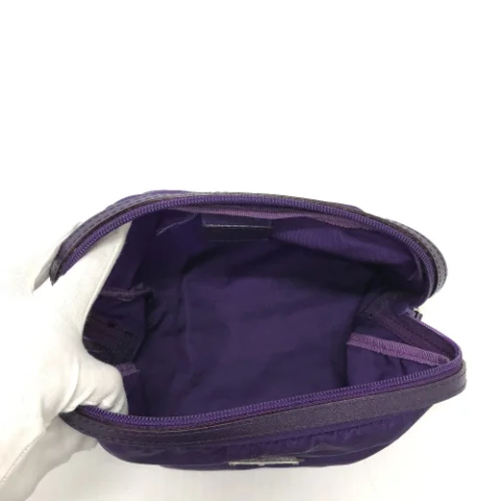 Prada Vintage Pre-owned Fabric prada-bags Purple Dames