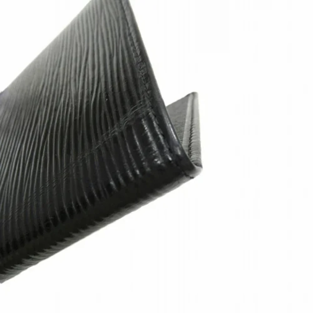 Louis Vuitton Vintage Pre-owned Leather wallets Black Heren