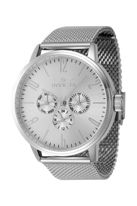 chronograph-stainless-steel-mesh-band-watch