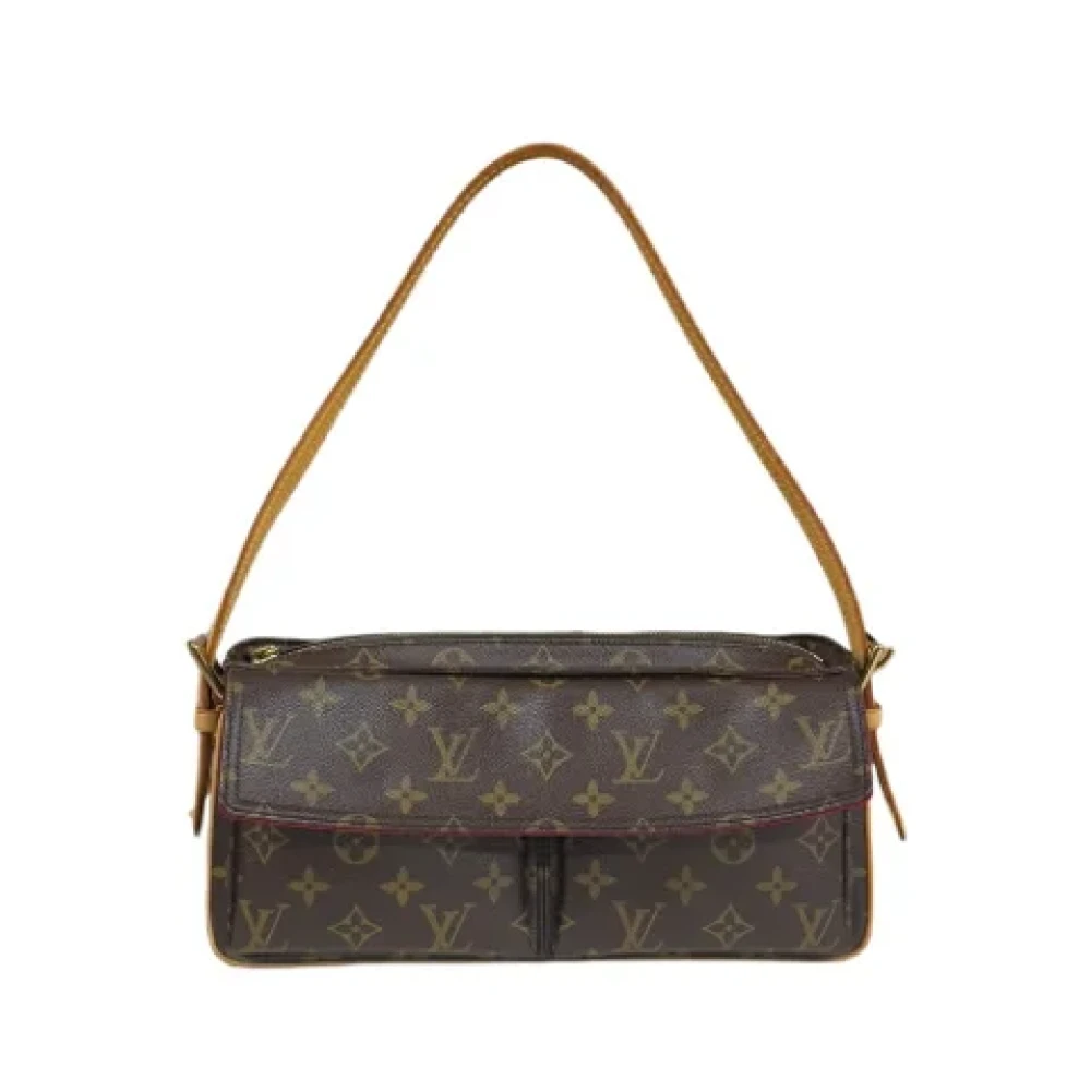 Louis Vuitton Vintage Pre-owned Canvas shoulder-bags Brown Dames