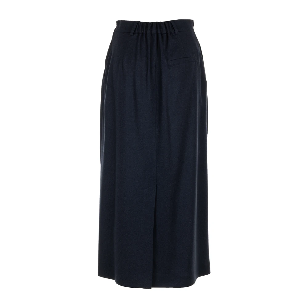 NIU Blauwe Longhette Rok Blue Dames