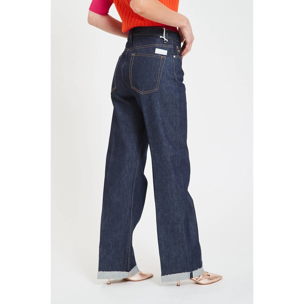 Nine In The Morning Stijlvolle Palazzo Jeans voor Vrouwen Blue Dames