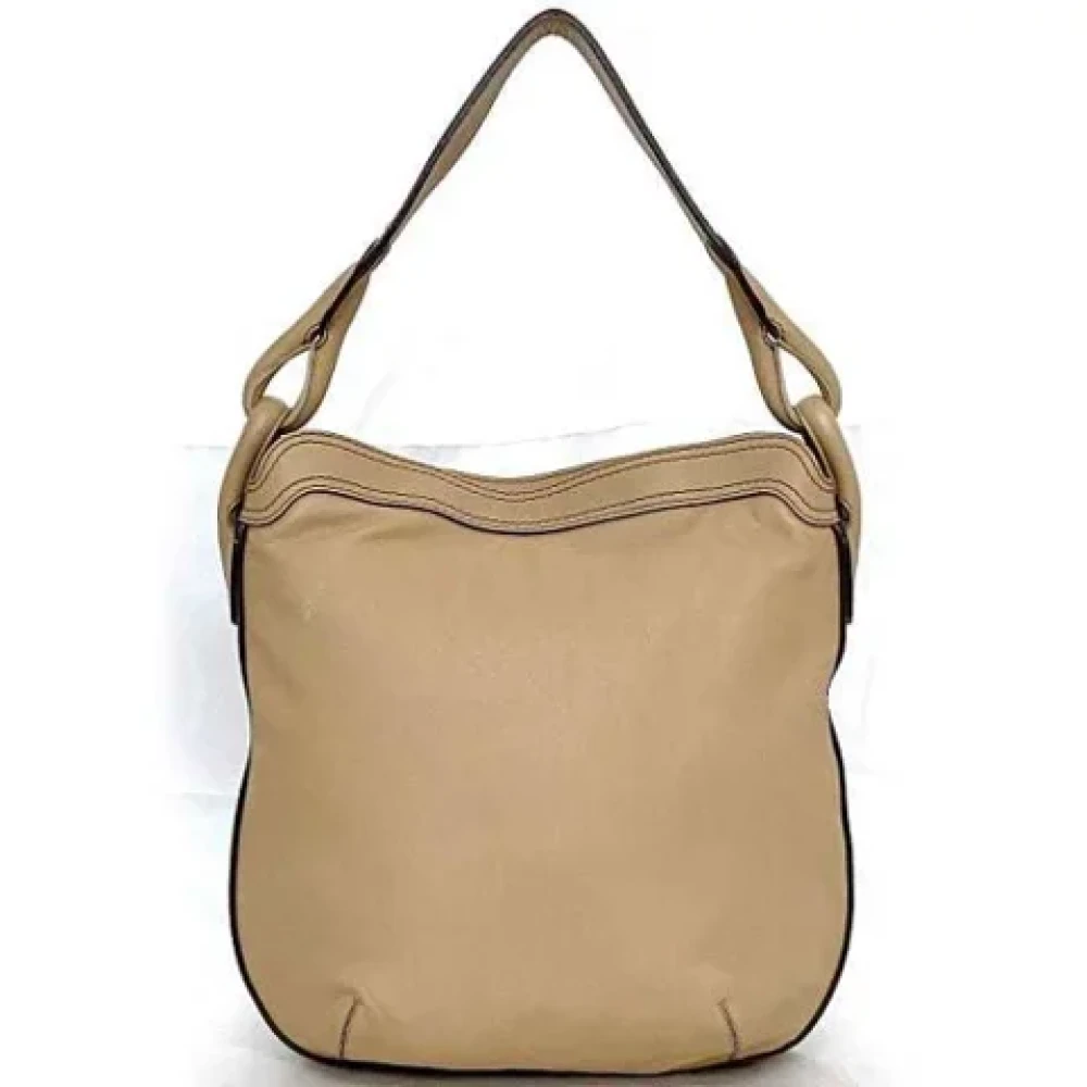 Loewe Pre-owned Leather shoulder-bags Beige Dames