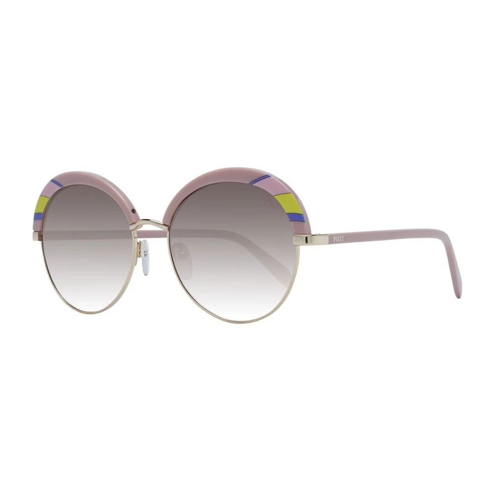 Emilio Pucci Multifärgade runda solglasögon med gradientlinser Multicolor, Dam