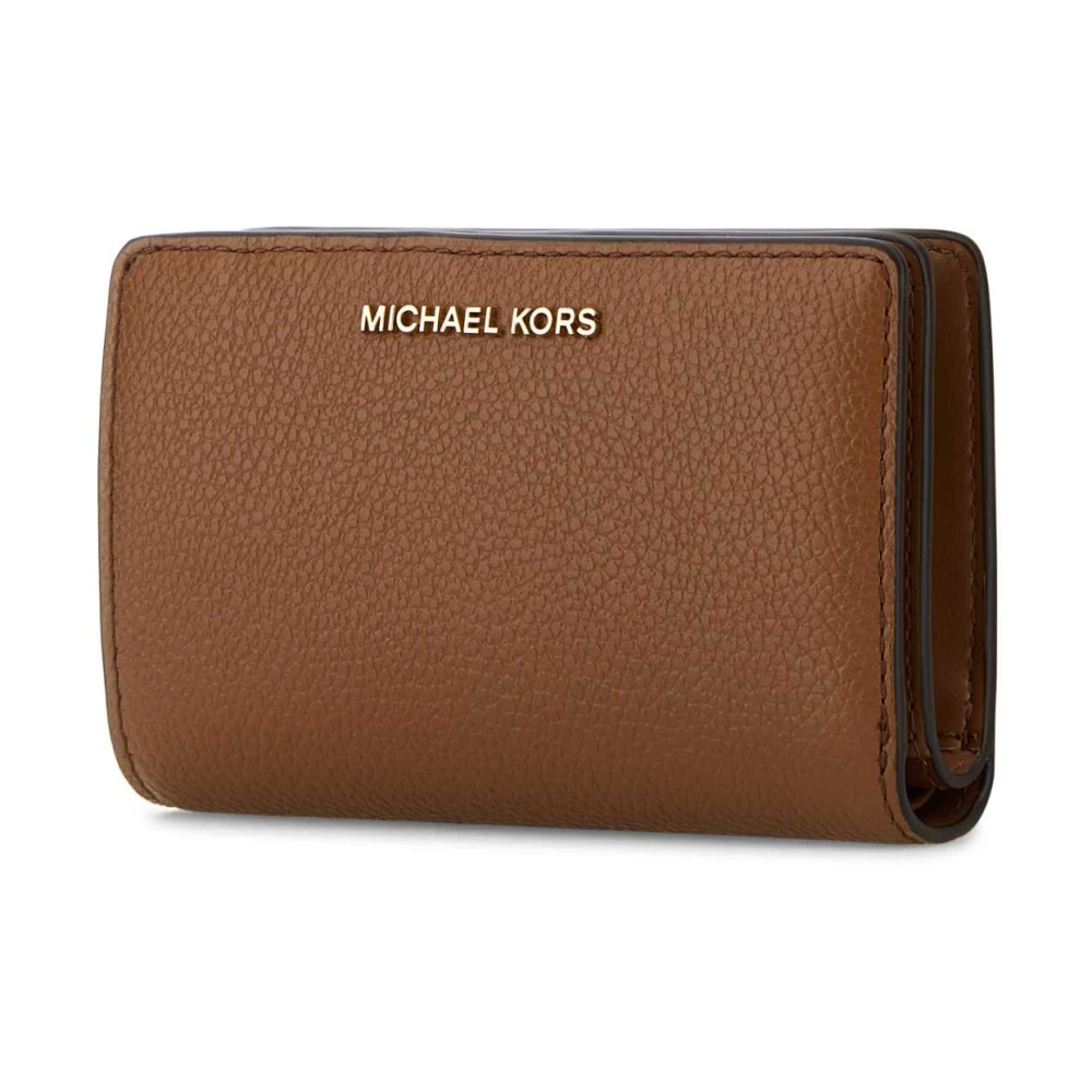 Michael Kors Caramel Lederen Portemonnee Brown Dames
