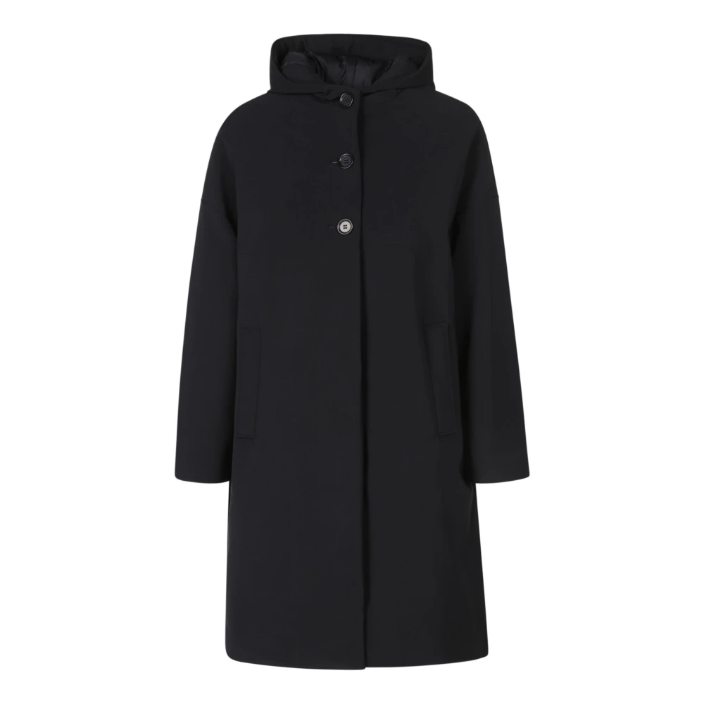 Aspesi Zwarte Rits Jas Sheena Black Dames