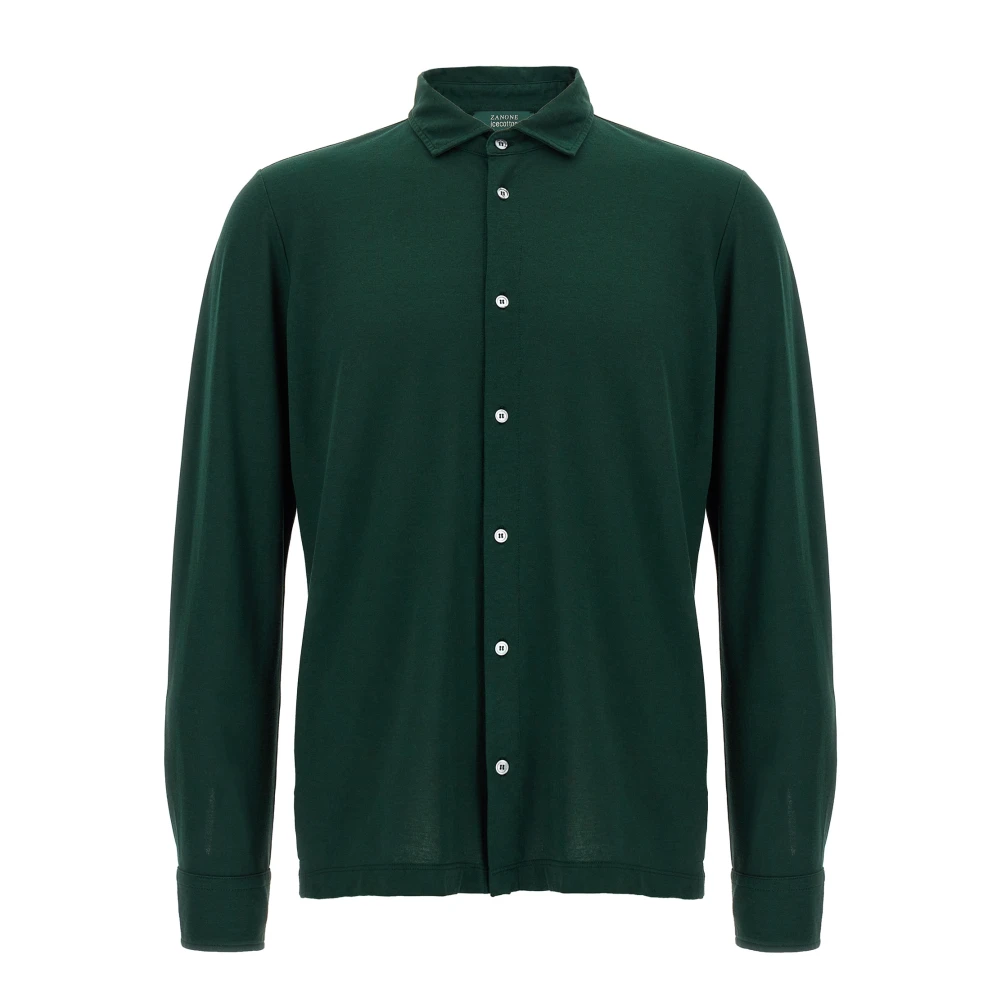 Zanone Mannelijk Groente Ice Cotton Shirt