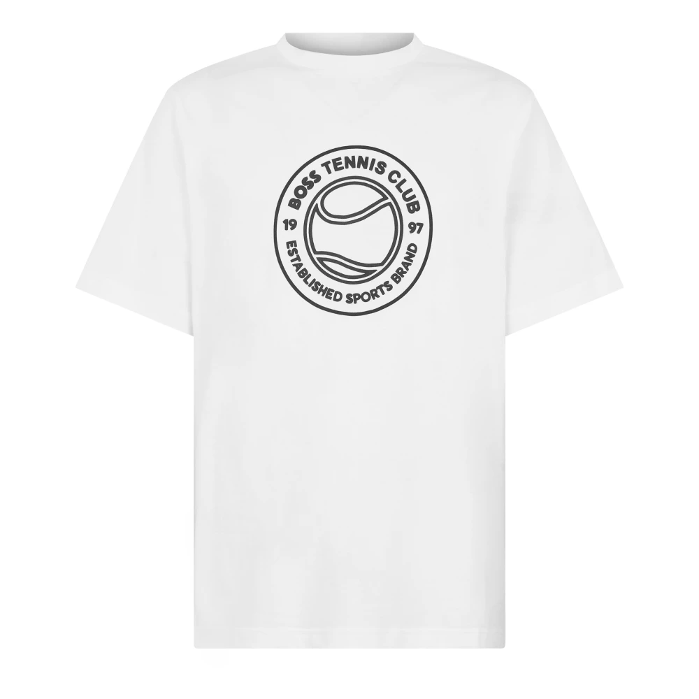 Hugo Men's White T-Shirts, Xs, Ts Join Logo T-Shirt