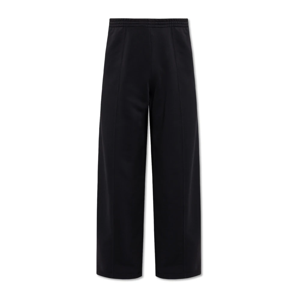 MM6 Maison Margiela Sweatpants met stiksels op de pijpen Black Heren