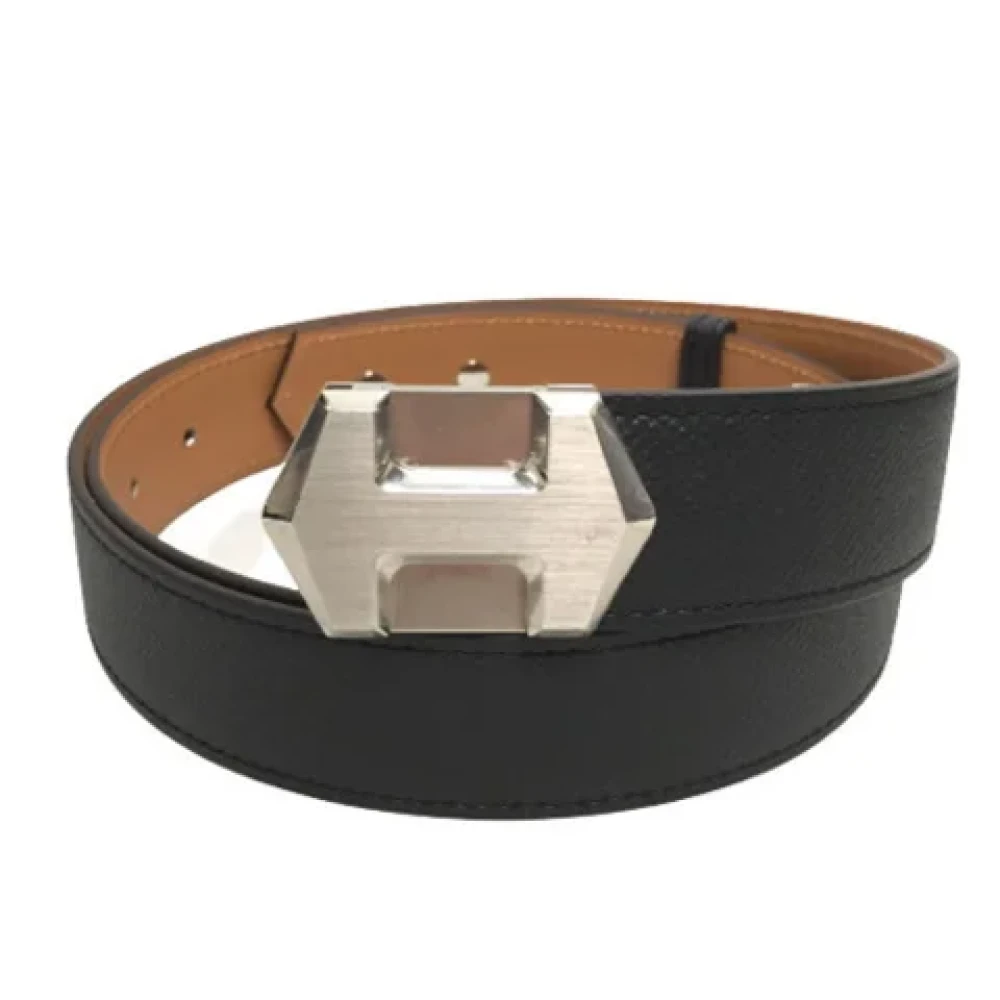 Hermès Vintage Pre-owned Leather belts Black Dames
