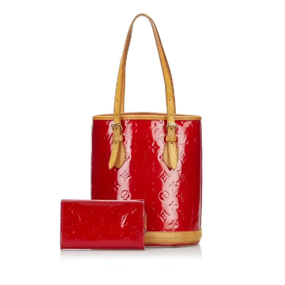 Louis Vuitton Vintage Pre-owned Leather louis-vuitton-bags Red Unisex