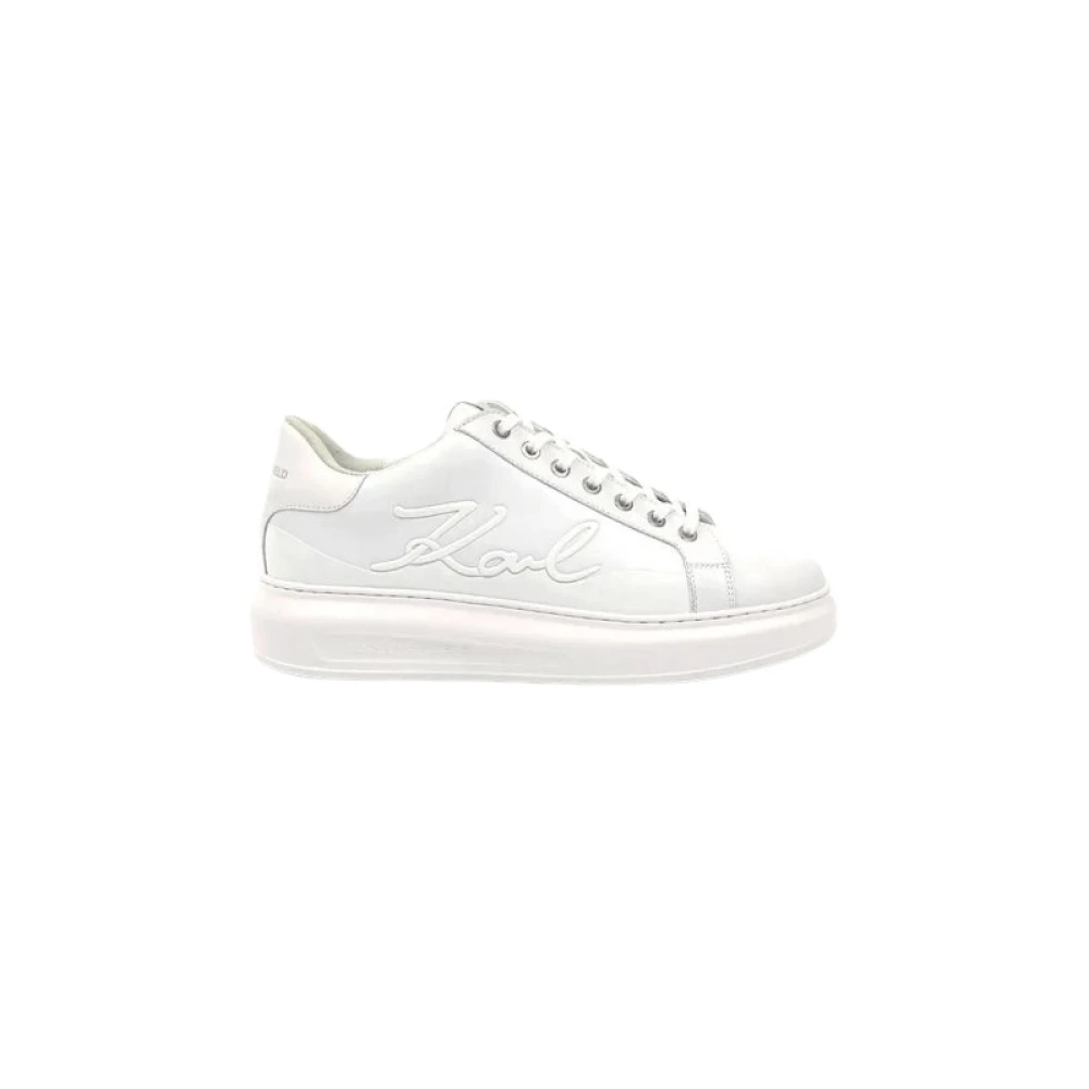 Karl Lagerfeld Signature Kapri Sneakers Heren Schoenen Wit