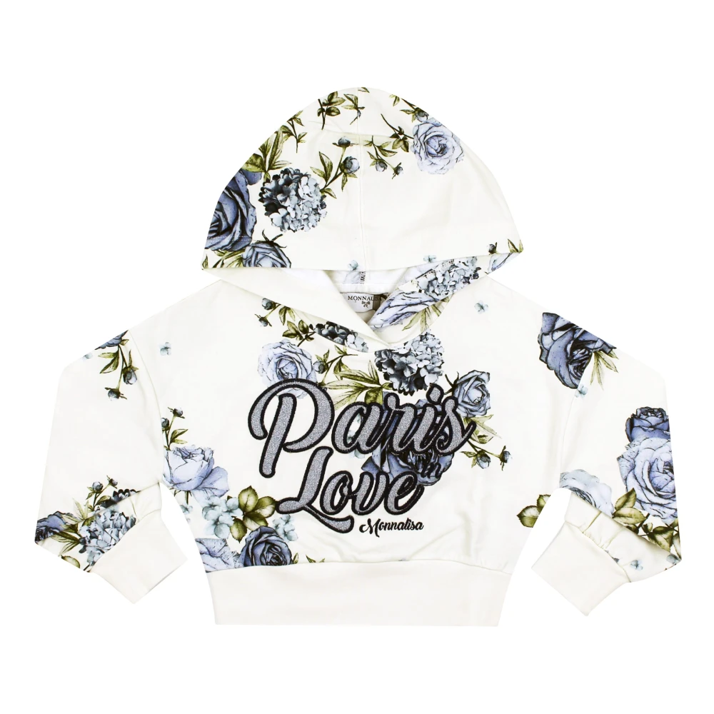 Monnalisa Girls Multicolor Kids Sweatshirts, 2 Y, Cropped Sweatshirt
