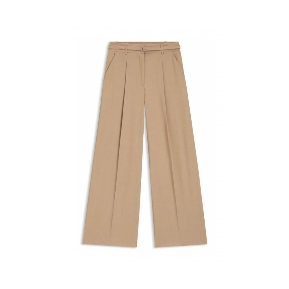 Hugo Brown Wide Trousers, Female, S, Hawelsa Trousers