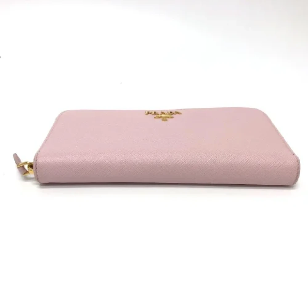 Prada Vintage Pre-owned Leather wallets Pink Dames