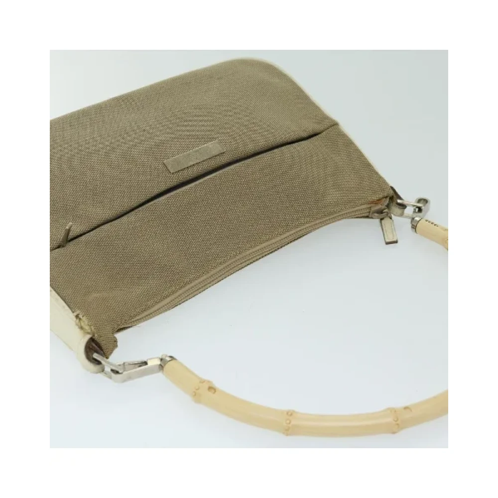 Gucci Vintage Pre-owned Canvas handbags Beige Dames