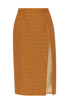 Pencil Skirt With Slit