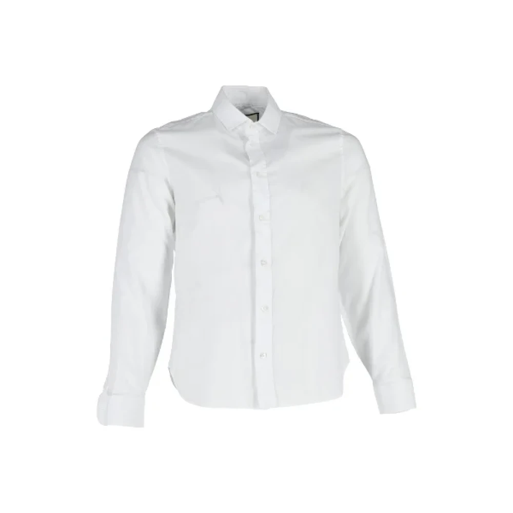 Gucci Vintage Pre-owned Polyester tops White Heren