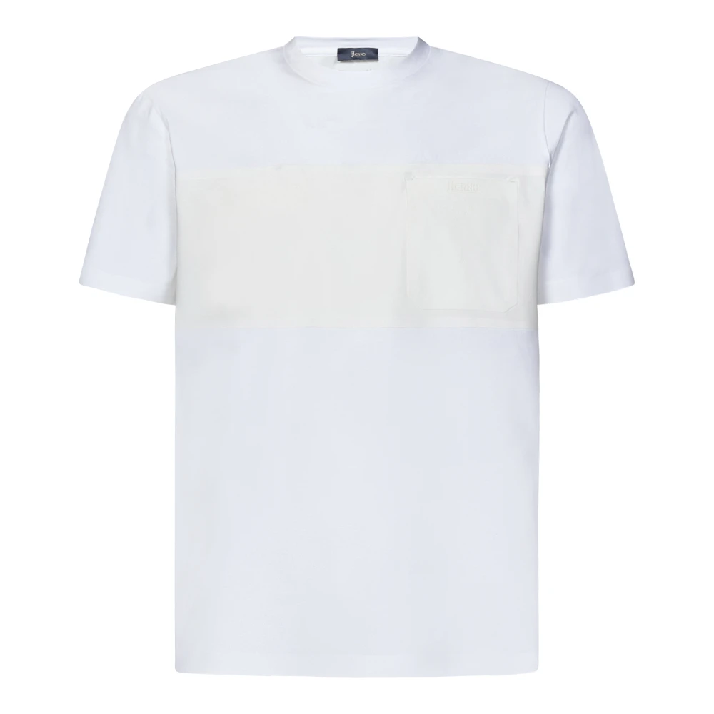 Herno T-shirt met ronde hals White Heren