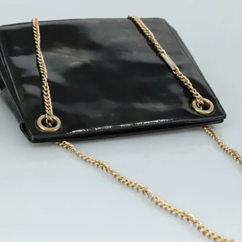 Salvatore Ferragamo Pre-owned Canvas shoulder-bags Black Dames