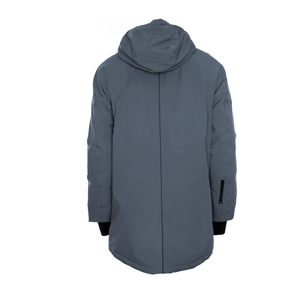 Krakatau Reflecterende winterparka met verstelbare capuchon Gray Heren