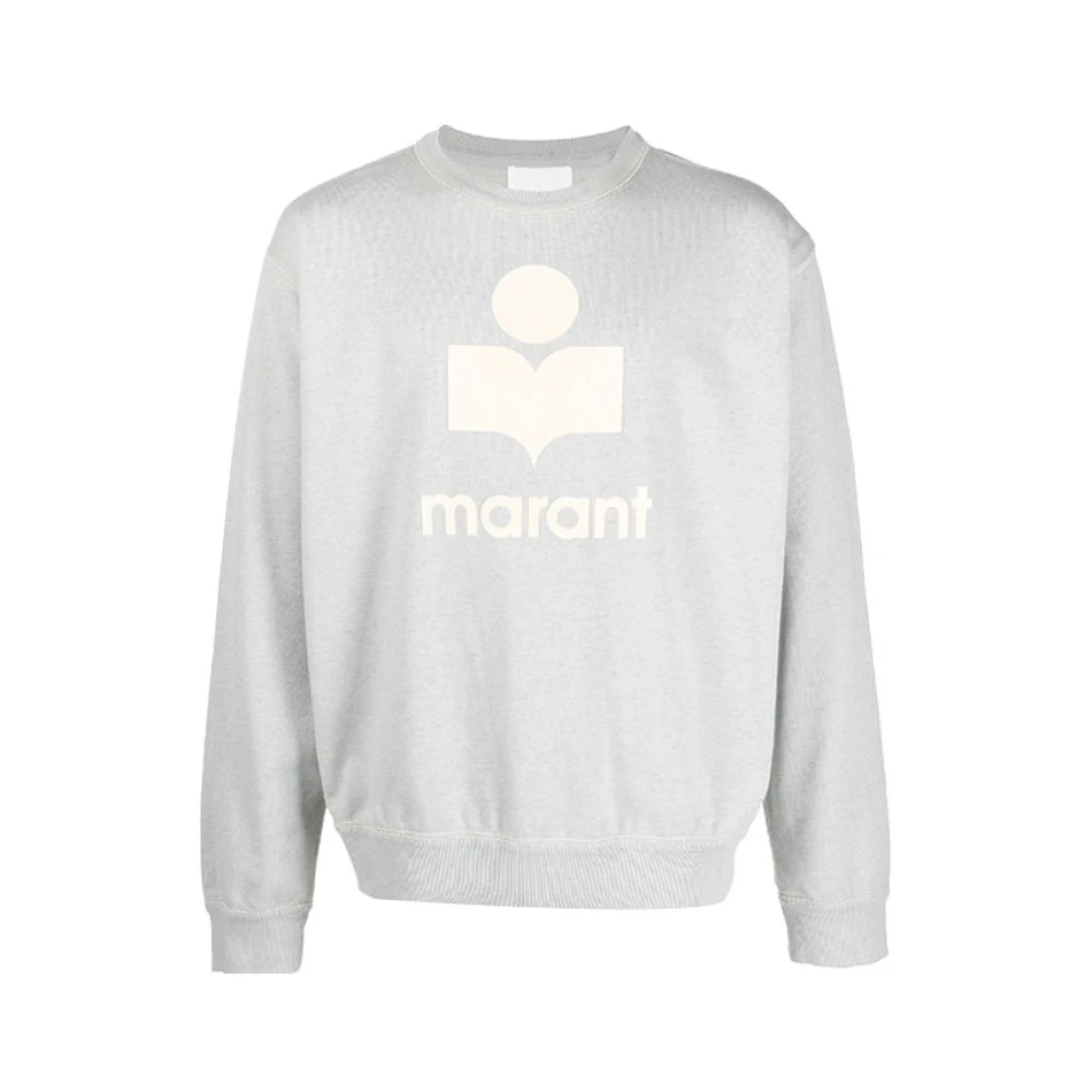Isabel marant Gedrukt Logo Sweatshirt Gray Heren