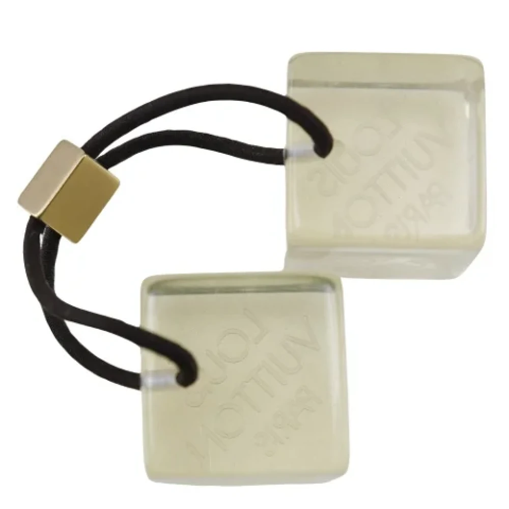 Louis Vuitton Vintage Pre-owned Plastic hair-accessories White Dames