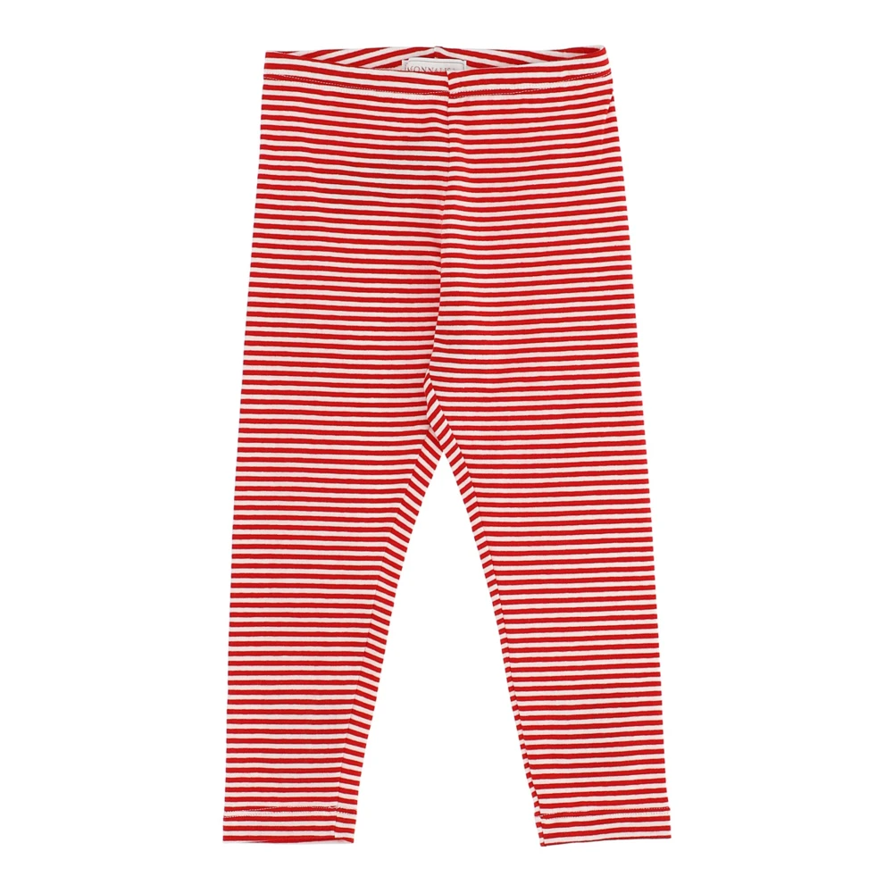 Monnalisa Girls Multicolor Leggings, 8 Y, Striped Jersey Leggings