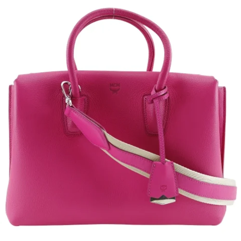 MCM Pre-owned Leather handbags Pink Dames