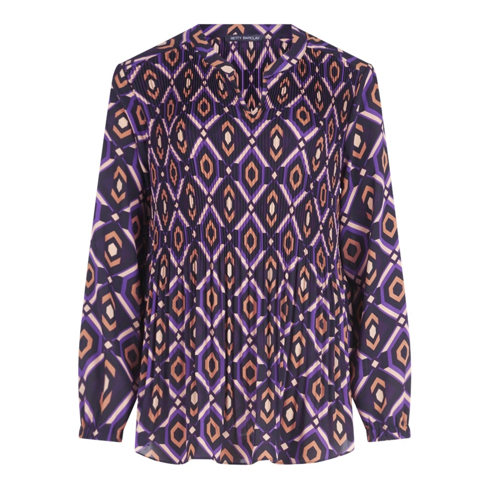 Betty Barclay Geplooide slipblouse Purple Dames