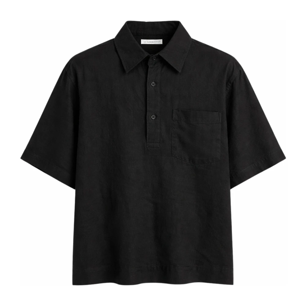 Hevo Black Polo Shirts, Male, M, Montursi Overshirt