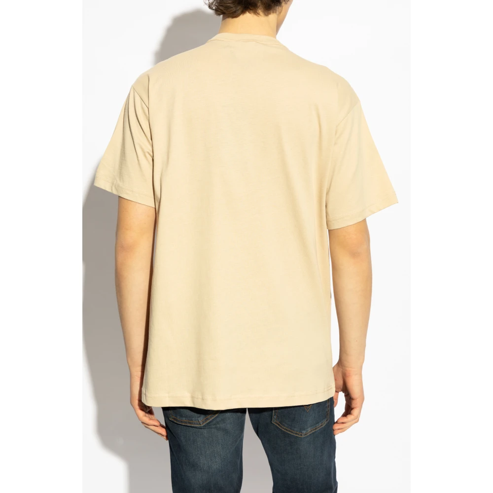 Versace Jeans Couture Bedrukt T-shirt Beige Heren