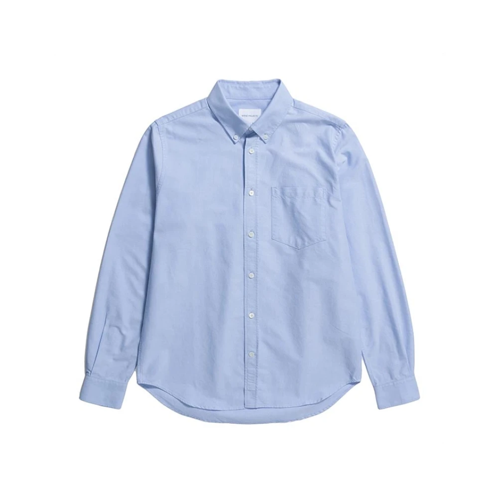 Norse Projects Klassieke Oxford Overhemd Lichtblauw Blue Heren