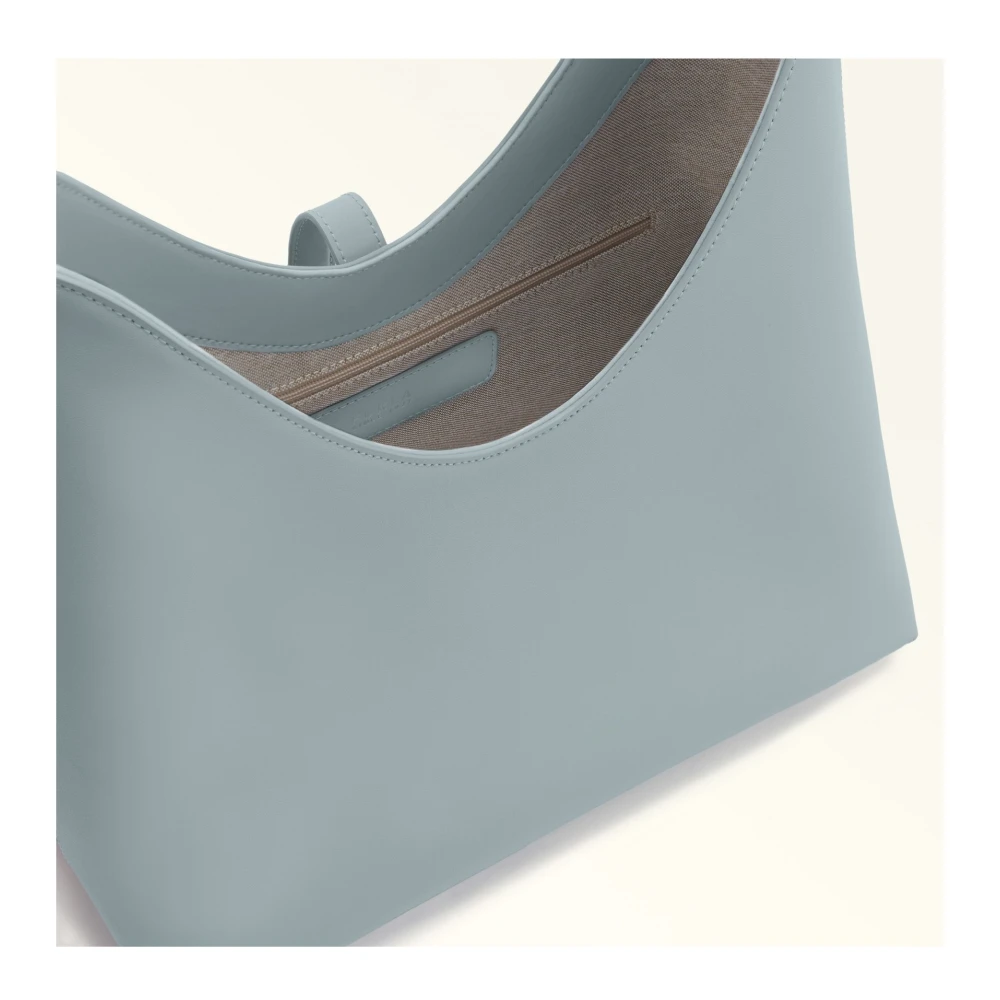 Furla Lichtblauwe leren hobo tas wolk Blue Dames