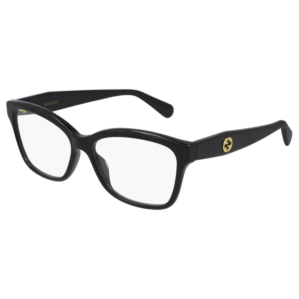 Gucci Women's Black Glasses, 55 Mm, Rectangle Frame