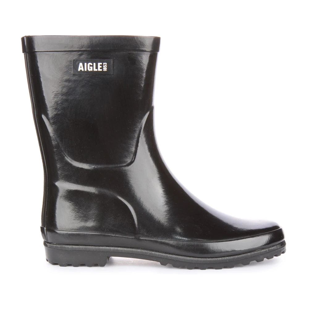 Aigle Women's Black Wellies, 7 Uk, Waterproof Rain Boots For