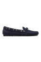 chaussures-bleues-en-daim-avec