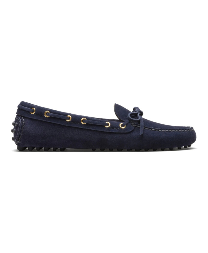 chaussures-bleues-en-daim-avec