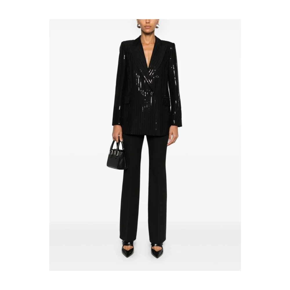 Ermanno Scervino Elegante Zwarte Blazer voor Vrouwen Black Dames