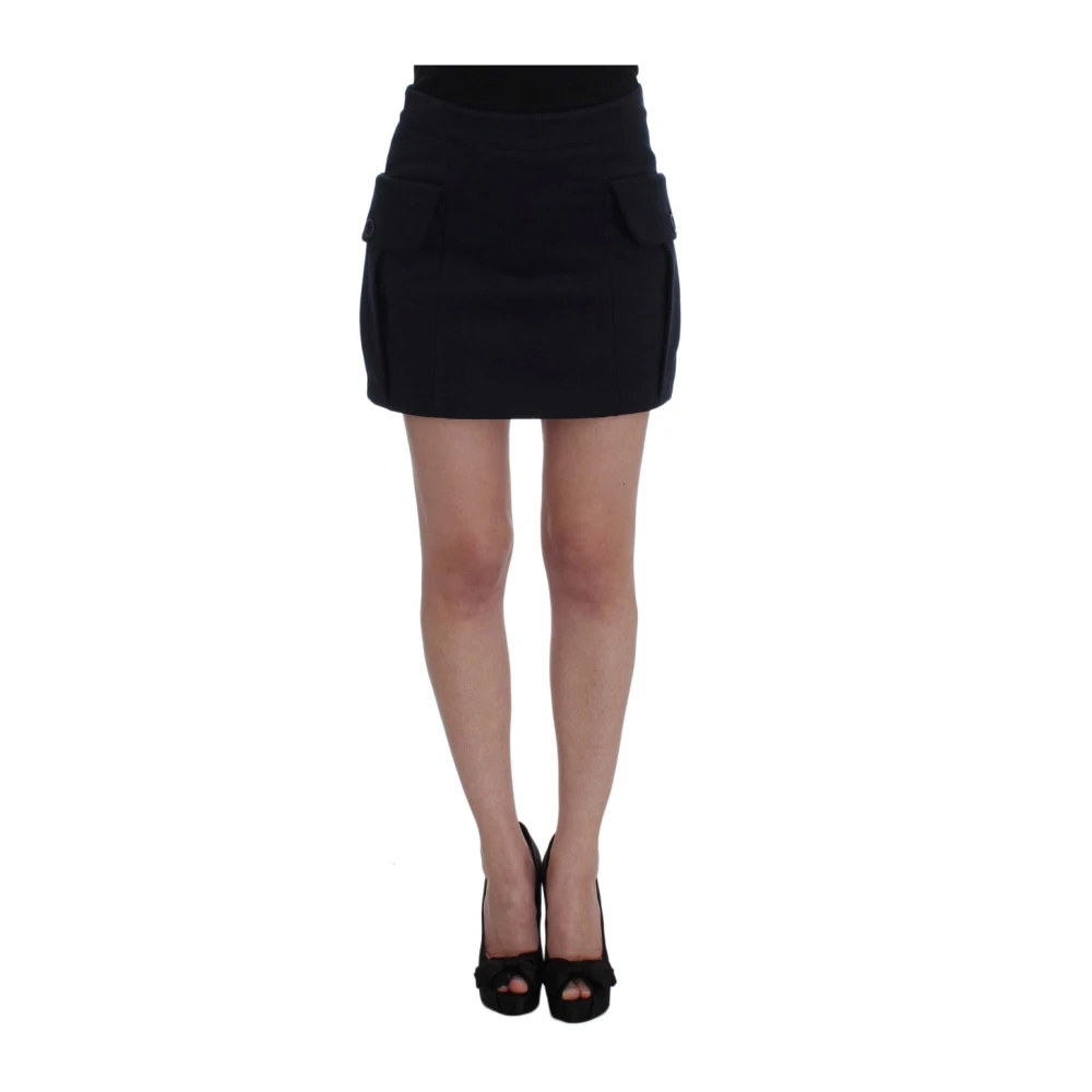 Gianfranco Ferré Women's Blue Chic Cotton Mini Skirt
