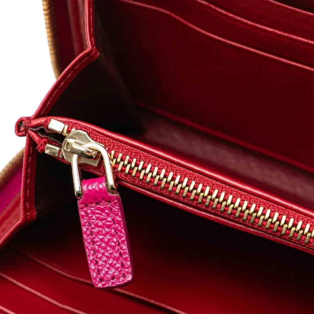 Bvlgari Vintage Pre-owned Leather wallets Pink Dames