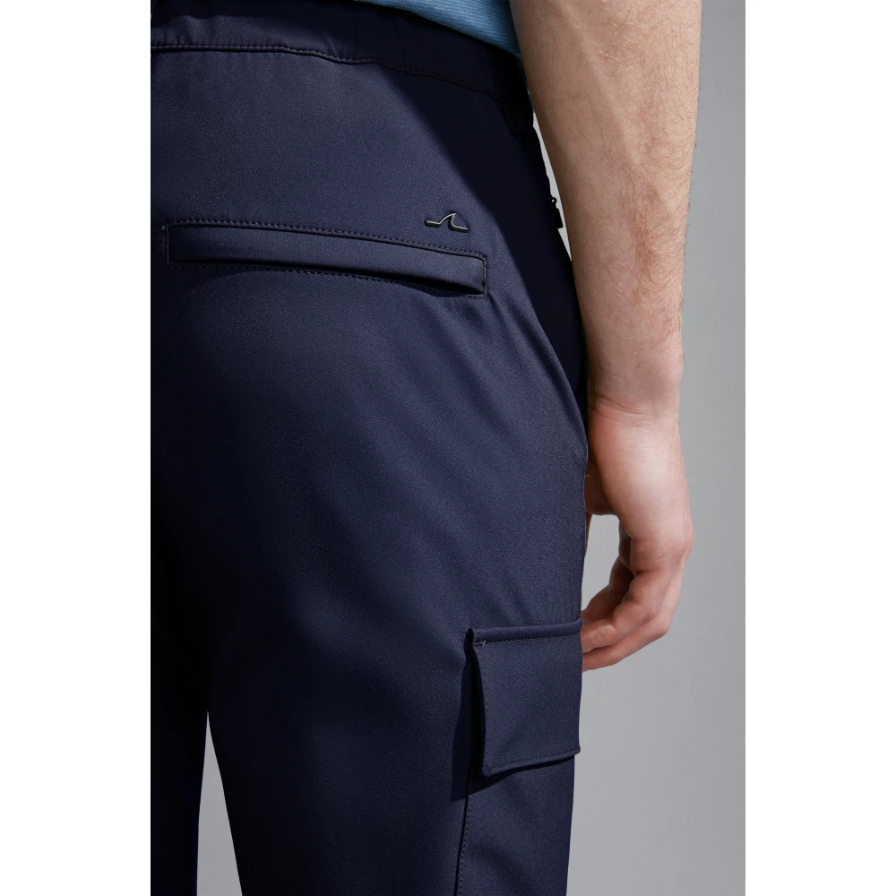PAUL & SHARK Navy Regular Fit Nylon Broek Blue Heren