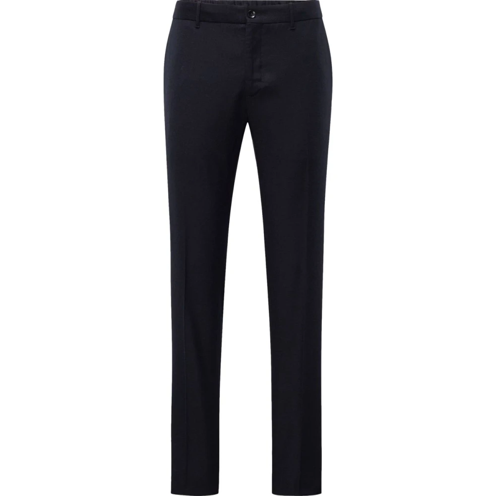 Incotex Mannelijk Blauw Broeken Heren, S, Wol, Verstelbare E Wollen Broek Met Trekkoord