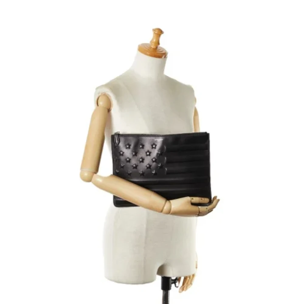 Givenchy Pre-owned Leather clutches Black Dames