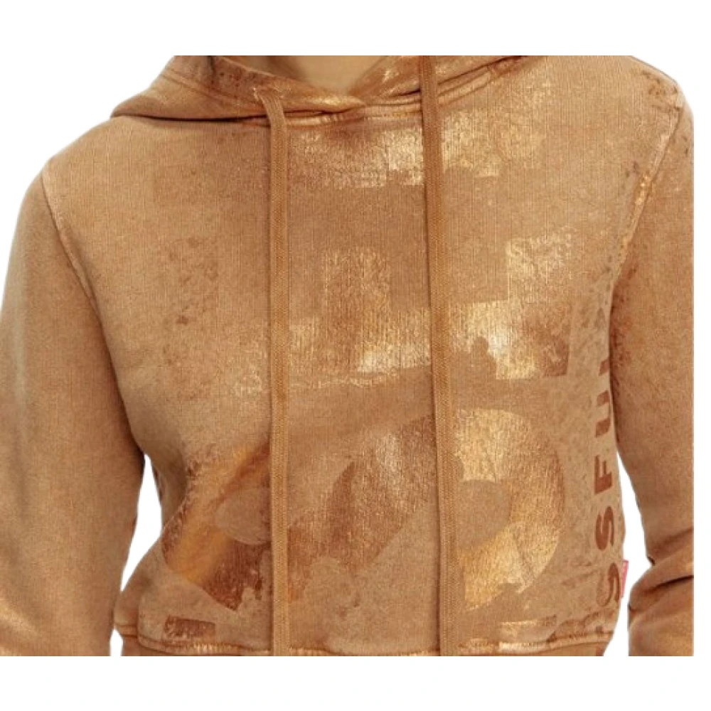 Diesel Slim Hoodie Brown Dames