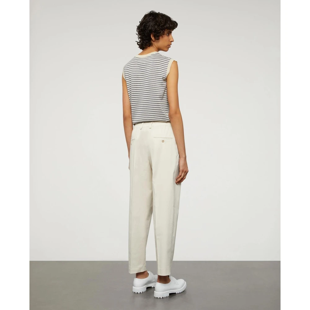 Aspesi Casual Katoenen Broek Beige Dames