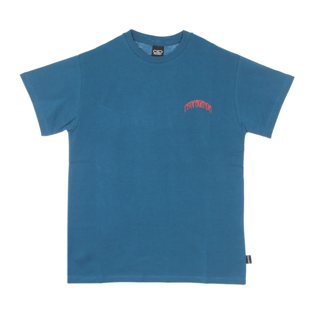 Propaganda Wolf Tee Korte Heren T-Shirt Blue Heren