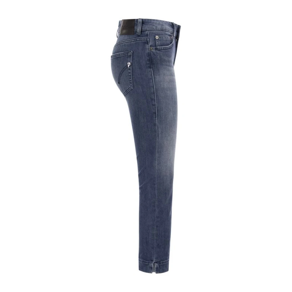 Dondup Rose Slim Fit Jeans met Splitten Blue Dames