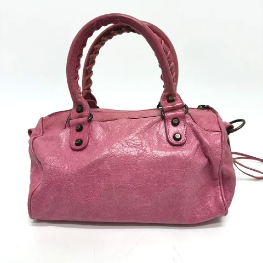 Balenciaga Vintage Pre-owned Leather balenciaga-bags Pink Dames
